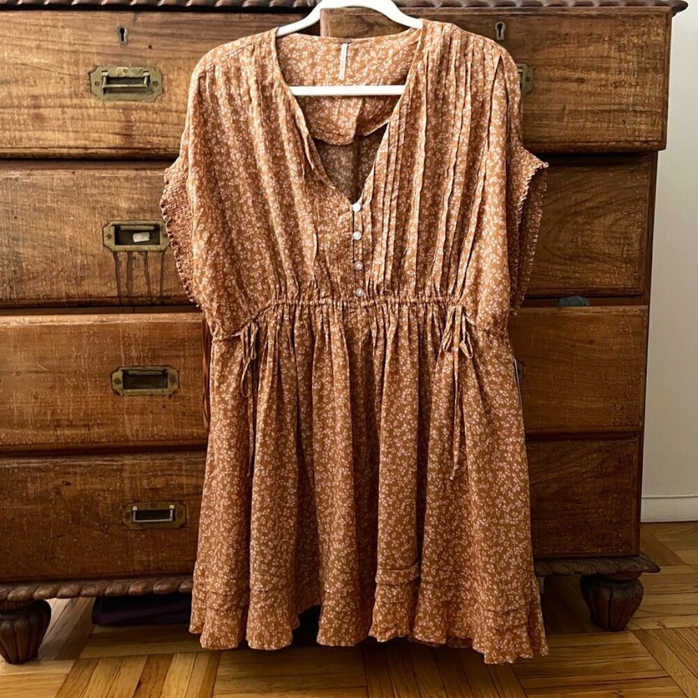 NWT Free People Floral Mini-Dress